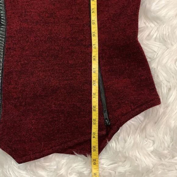 PLENTY by TRACY REESE Assymetricsl double zip pull Moto inspired jacket - Picture 9 of 10